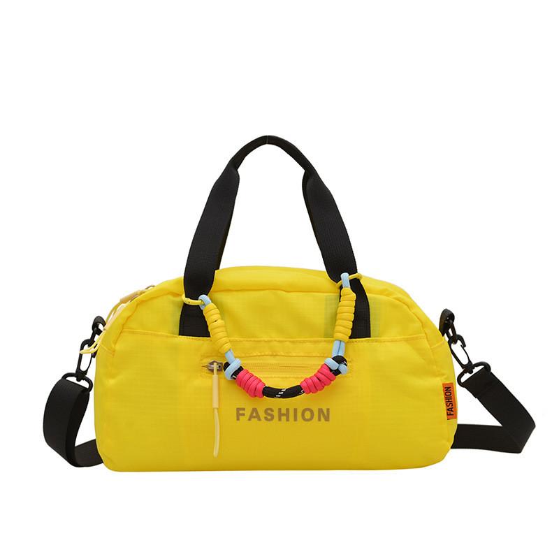 Outdoor Large Capacity Nylon Crossbody Bag With Zipper Pockets For Casual Travel
