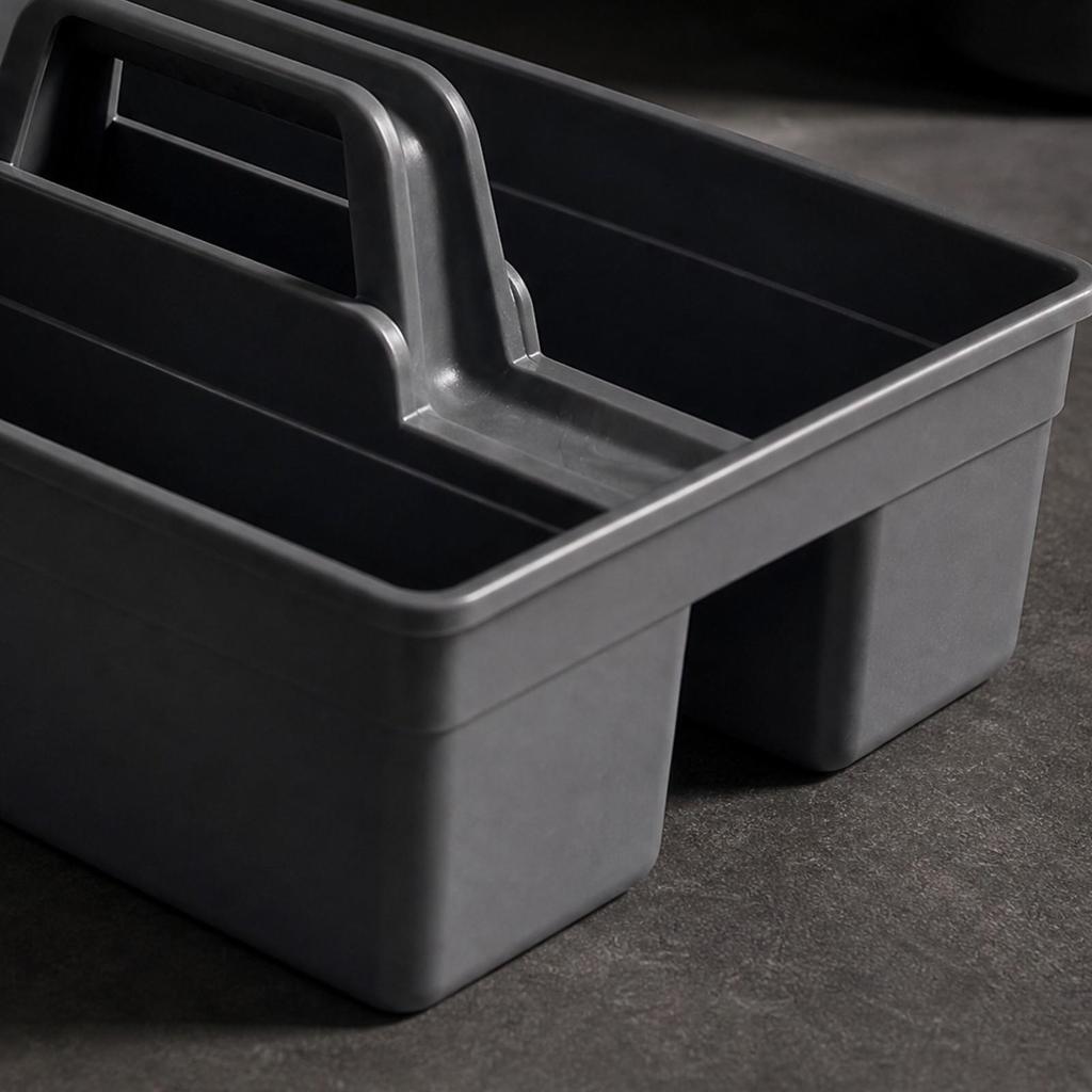 Divided Storage Basket with Compartments Portable Handle Sturdy OpengripCarry