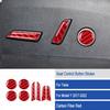 Red Carbon Fiber Seat Adjustment Switch Button Cover For Tesla Model 3 Y 17-22