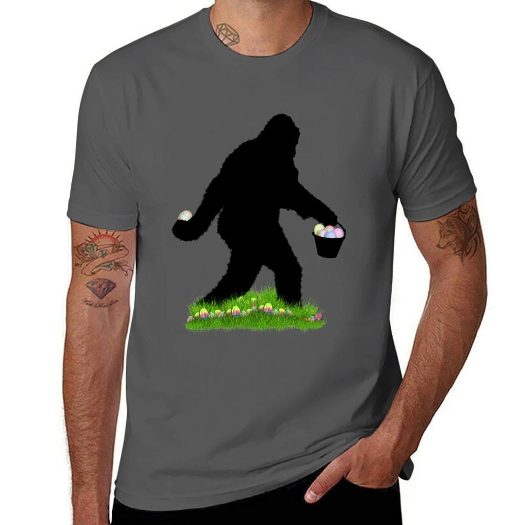 Gone Easter Squatchin with Pastel Background Tshirt boys whites tees anime t shirt men