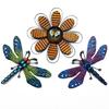Metal Bee Wall Hanging Sculpture Indoor Outdoor Yard Sculpture Art Garden Statue