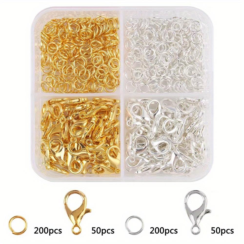 1 Box Lobster Clasp Open Jump Rings for Jewelry Making Bracelets Necklaces Hooks Chain Closure DIY Accessories