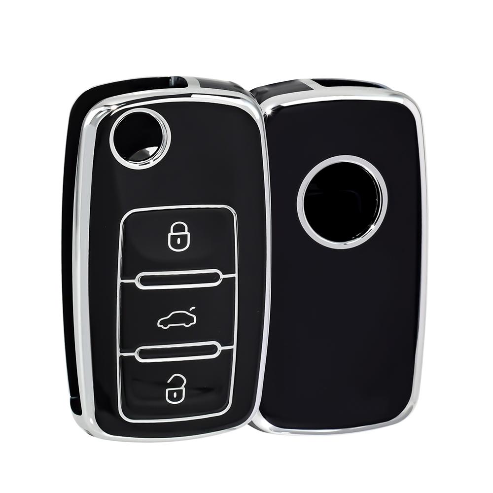 Car Key Case Cover Keychain for Volkswagen Key Sleeves Langyi Sagitar Jetta Weiling Bora Tiguan VW Keychain for Car Key Case