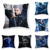 Vergil D-Devil May C-Cry Pillow Case 3D Print Polyester Fiber 45*45 Cm Home Sofa Throw Pillow Cover Decoration Festival Gift