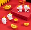 1pcs Figurines Miniature Cute Lucky Cat Micro Landscape Crafts Ornaments For Home Decorations Animal Car Decor Room Accessories