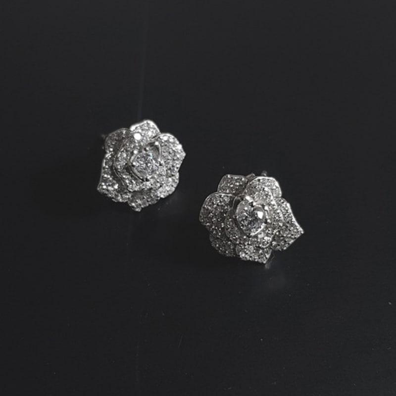 

TORTOISE [Silver925] Yor Camellia Earrings silver