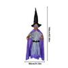 Spooky Witch Ornament Scary Witch Pendant For Halloween Light Emitting Pendant With Spooky Sounds For Home Indoor Outdoor Porch