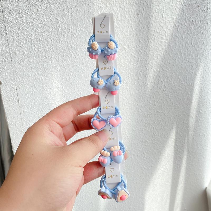 

10 шт./Набор Детские Милые Фрукты Животные Маленькие Эластичные Резинки для Волос для Девочек Бант Цветы Резинки Резинки для Волос Детские Аксессуары для Волос