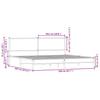 Metal Bed Frame without Mattress Sonoma Oak Finish 200x200 cm
