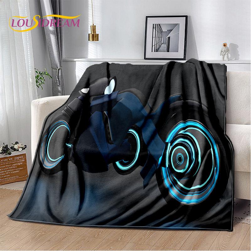 3D Cyberpunk Concept Motorcycle Cartoon Soft Plush Blanket,Flannel Blanket Throw Blanket for Living Room Bedroom Bed Sofa Picnic