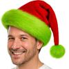 Christmas Santa Hat For Adults And Kids Xmas Holiday Hats Unisex Velvet Red Classic Fur Comfort New Year Festive Party Supplies