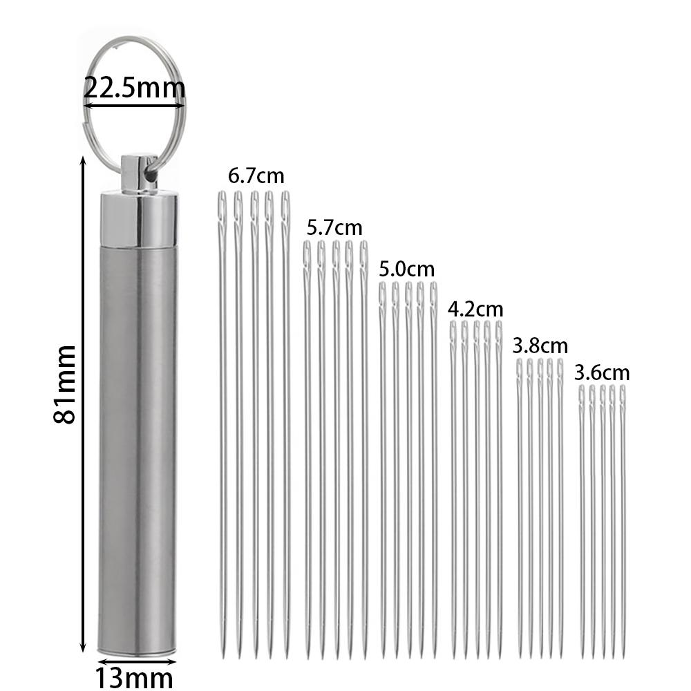 Side Hole Blind Sewing Needles Elderly Self Threading Needle Household DIY Jewelry Beading Sewing Tool Embroidery Mending Needle