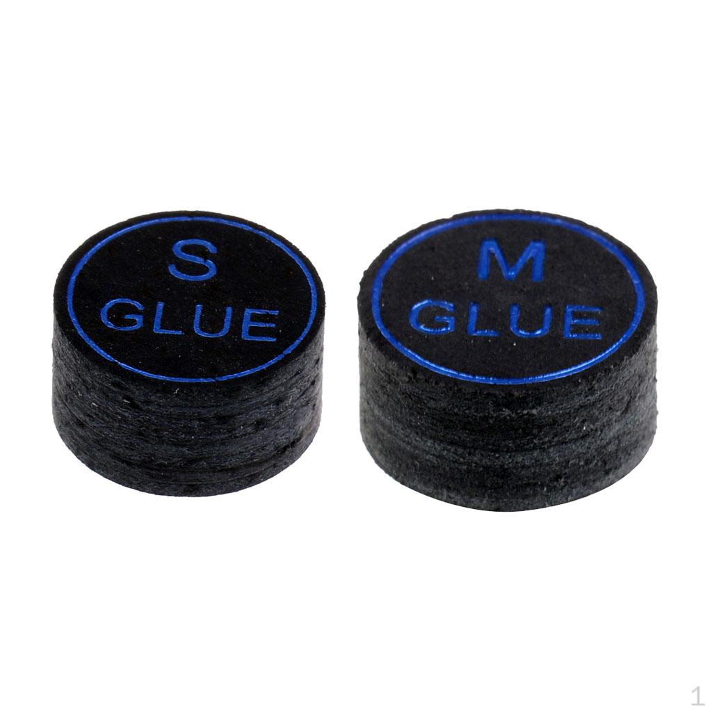 

1 пара наконечников для кия для бассейна, комплект для замены 13 мм, мягкие средние, черные