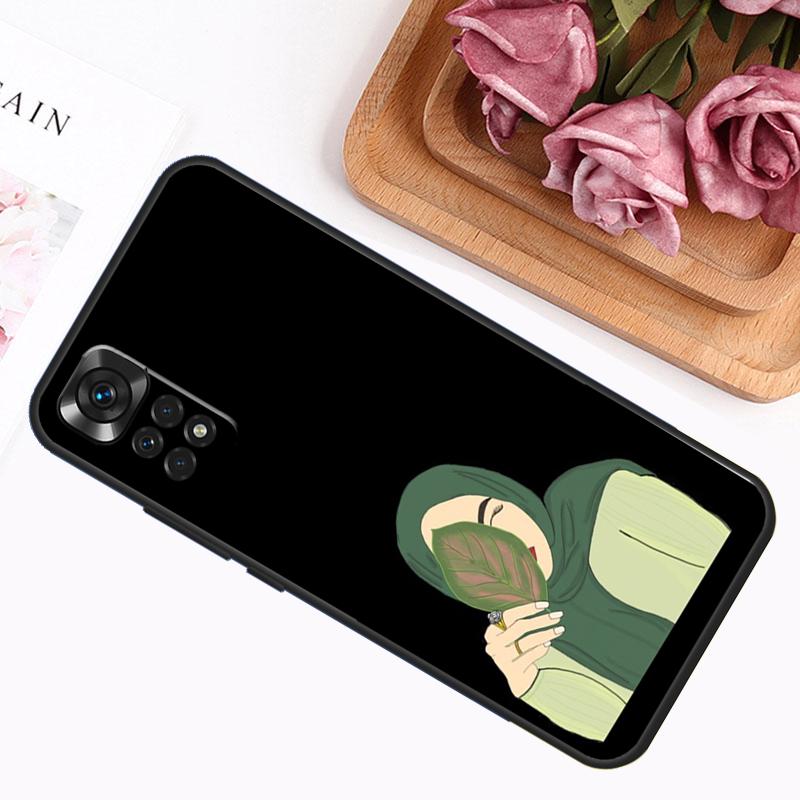 Muslim Arabic Hijab Girl Case For Xiaomi Redmi Note 14 13 12 11 9 10 Pro 9S 10S 11S 12S Redmi 14C 13C 12C 10C Cover