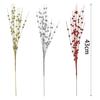 10 Pack 43cm Berry Stem Ornaments 12 Forks Glitter Design Berries Flowers Decorations Sparkling Decorations Picks DIY Wreath