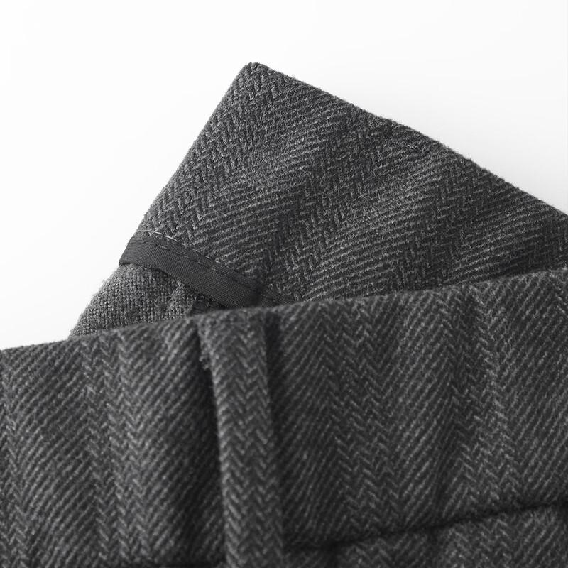 FIRS Men's Thickened Business Casual Straight-Leg Trousers