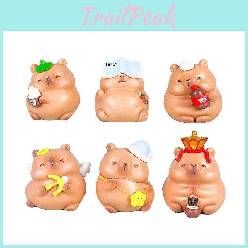 Capybara Cartoon Pvc Model With Collectible Anime Design For Fans