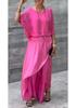 Europe, America 2026 Summer New Station Loose Comfortable Top Split Wide Leg Pants Chiffon Casual Suit