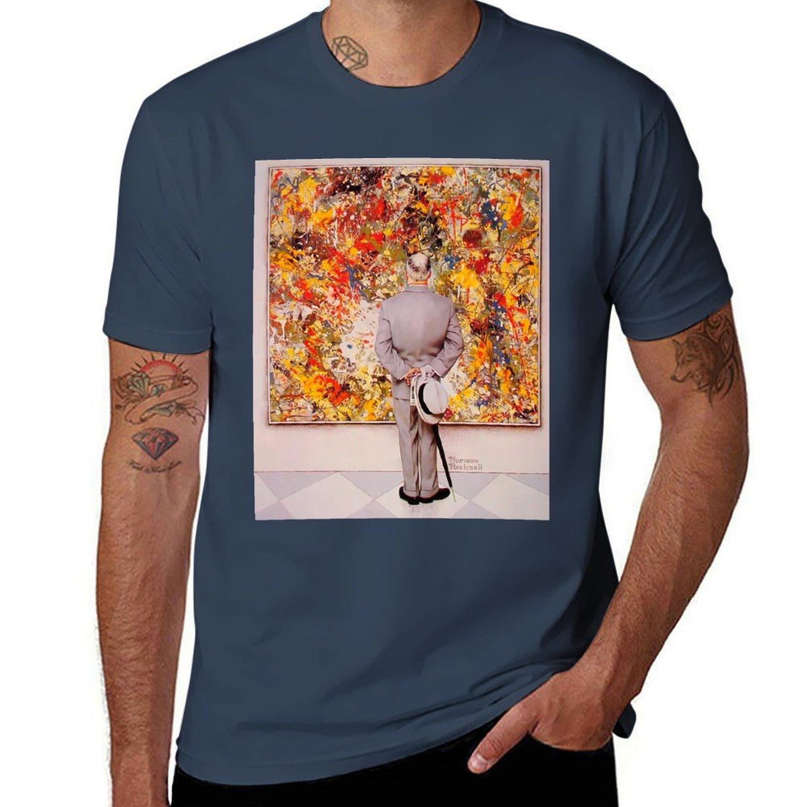 The Connoisseur (1962) By Norunisex Rockwell Tshirt Plus Size Comfort Fit Tee S