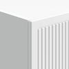 Cabinet Set 2 pcs High Gloss White 34.5 x 33 x 90 cm Particleboard