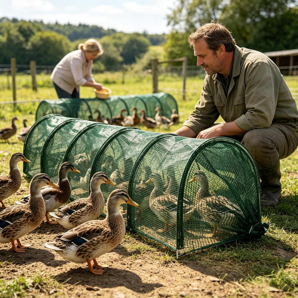 Chicken Tunnel Foldable Long Quick Installation Flexible Yard Outside Chicken Tunnels For Small Pets Ducks Geese Rabbits Chicks