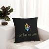 ETH Coin Logo Square Pillowcase Cushion Cover Pillow Case Throw Pillow Cover for Home Sofa Living Room