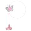 Long Rod Cats Teaser With Suction Cup Realistic Butterfly Flying Rotating Toy for Home Use