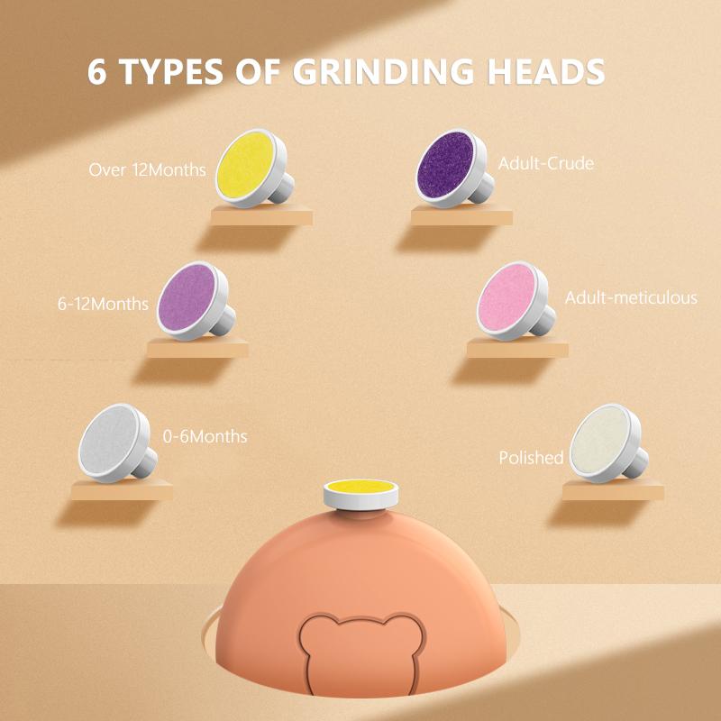 Elektrischer Baby-Nagelschneider, Kinder-Nagelpolierer, Werkzeug für Säuglings-Nagelmaniküre, Schere für Baby-Nagelknipser