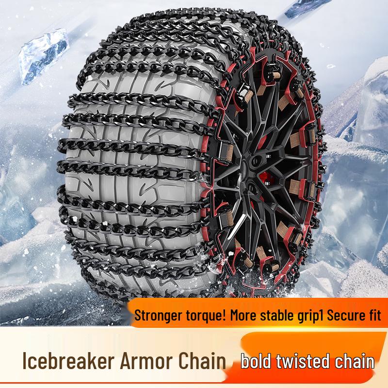 Premium Universal SUV & Sedan Tire Anti-Skid Chains for Off-Road Safety