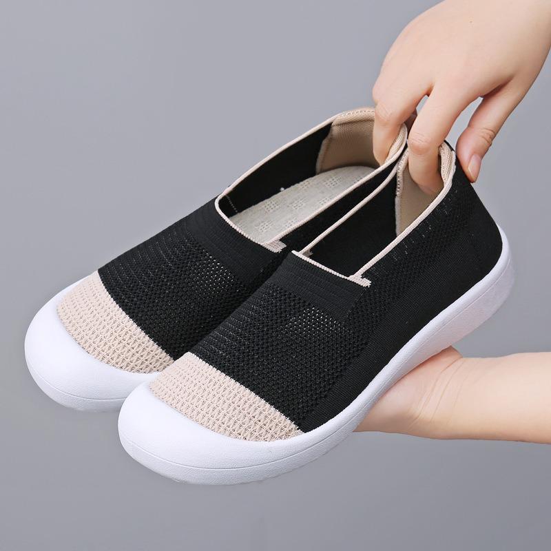 Shoes Women's Summer New Versatile Casual Shoes Soft Sole Not Tired Feet Comfortable Mother Shoes One Pedal Shoes
