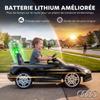 Electric Ride-On Car for Kids, 12V, R8 Spyder, 2 Motors, Black