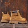 Men's Boots Lace Up Winter New High Top Leisure All-match Men's Casual Boots Non-slip Trend Rubber Men Flat Boots