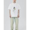 Black T Shirt with Raccoon In Suit Holding Cup and Gun Print for Casual Wear