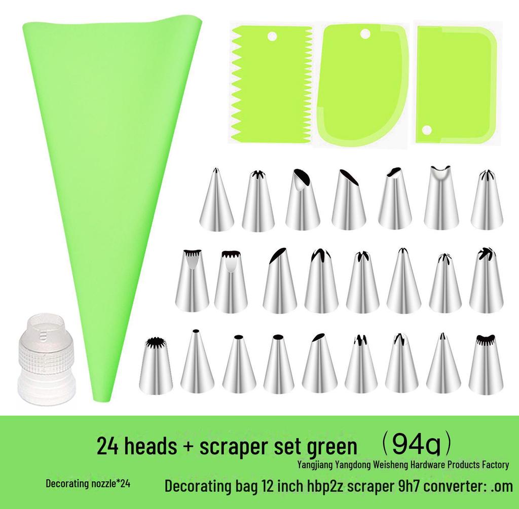 Stainless Steel Cake Decorating Nozzle Set with EVA Bag