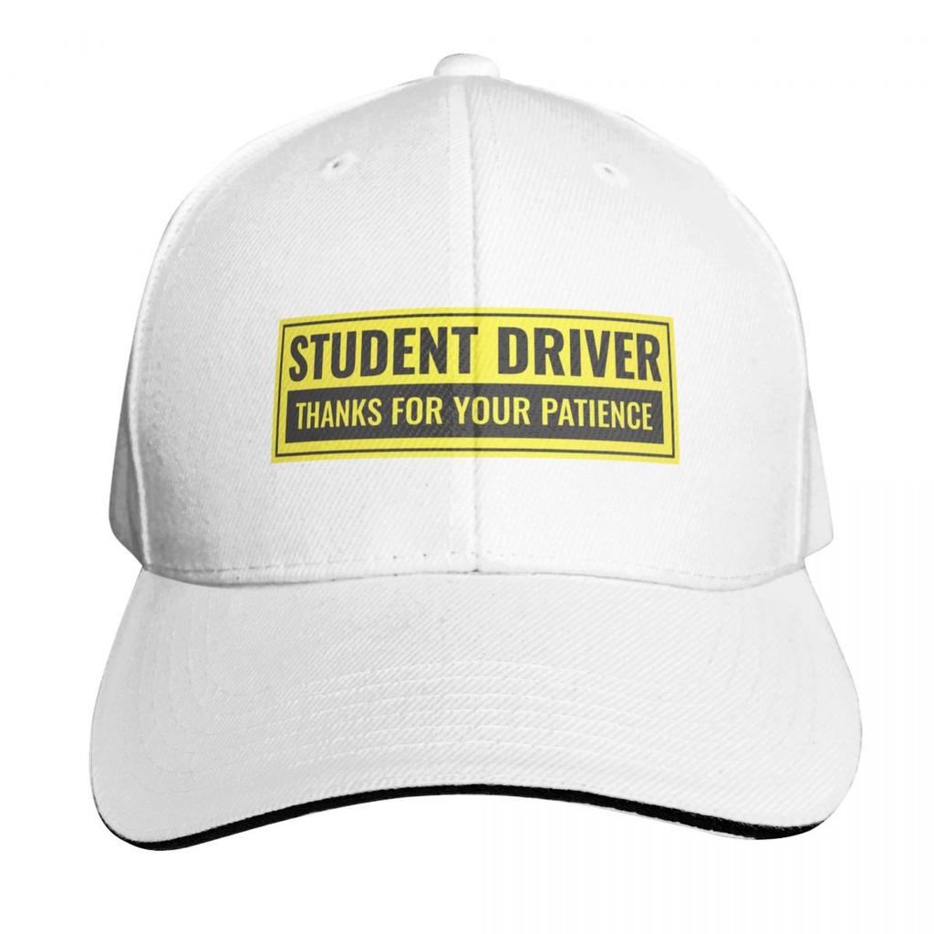 Student Driver Thanks For Your Patience Sign Baseball Cap Anime Fashionable Beach Derby Hat Unisexs Hats Womens