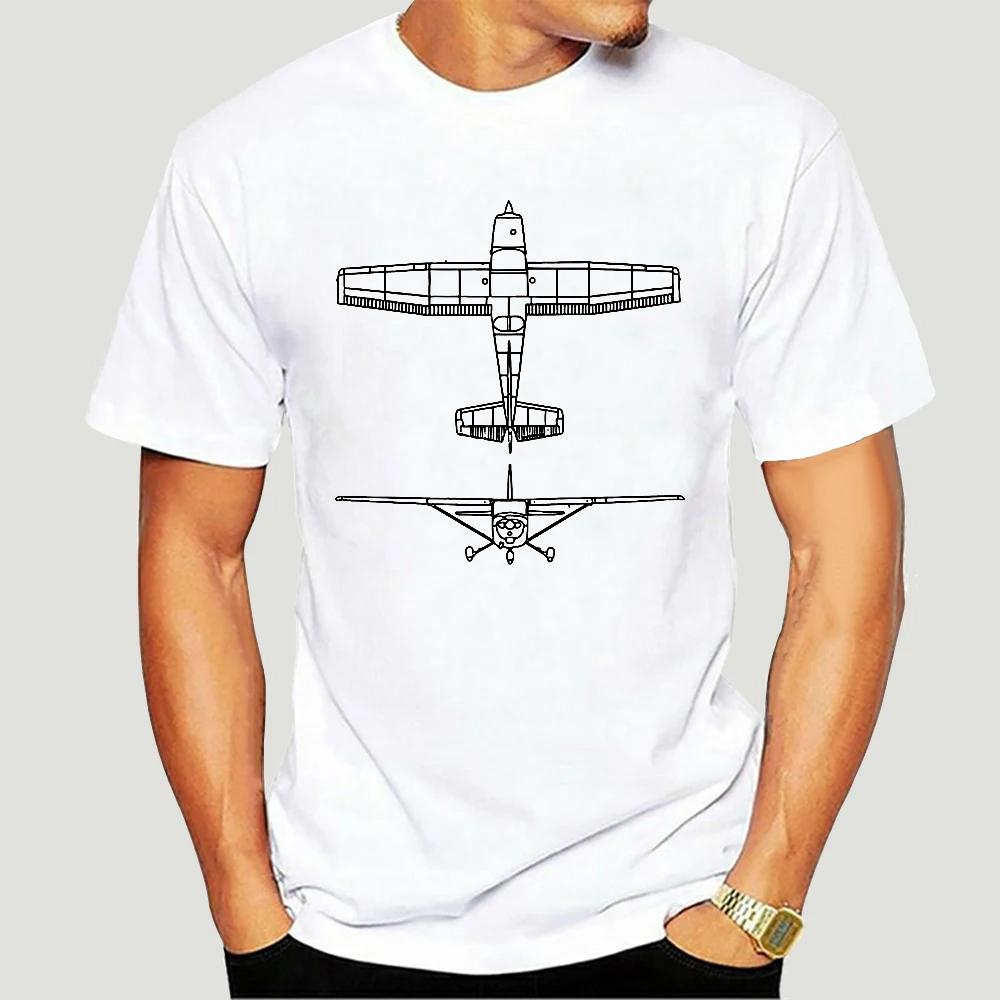Summer Short Sleeves Fashion T Shirt  Cessna 172 Airplane Pilot T-shirt Front And Back 2460X