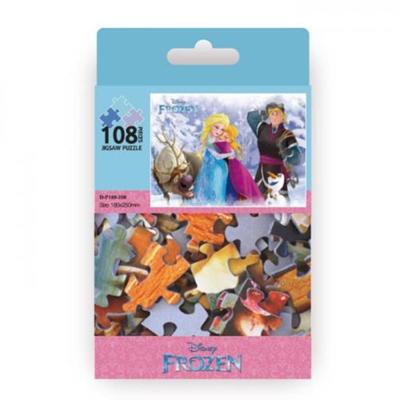 Jogo de Tabuleiro Quebra-Cabeça Disney Frozen com 108 Peças