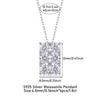 Moissanite Pendant Necklace Choker Women Fashion Daily Wear