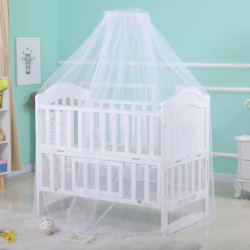 Faltbares Baby-Moskitonetz für Bett mit Ständer und Sonnenschirmabdeckung