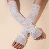 Hollow Sun Protection Sleeve Thin Sunscreen Arm Sleeve Sweet Lace Ice Silk Sleeves  Summer