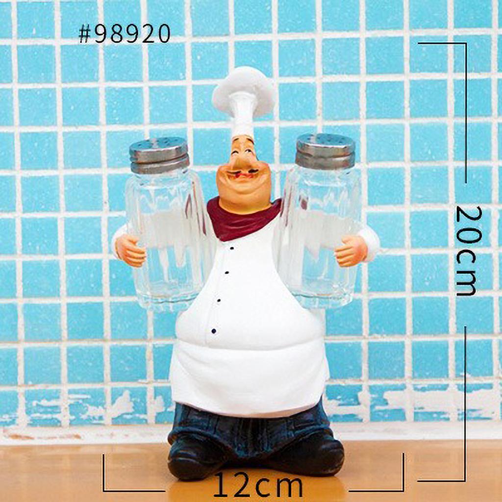 American Chef Functional Ornament Resin Restaurant Bar Coffee Shop Bottle Opener Seasoning Jar Tool Storage Rack