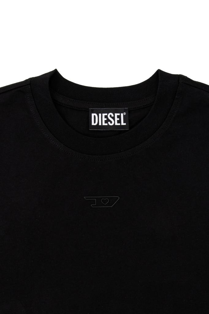Diesel S Black A14742RHERA 9XX Women's T-Shirt T-REG- NEW-D-FOIL T-SHIRT