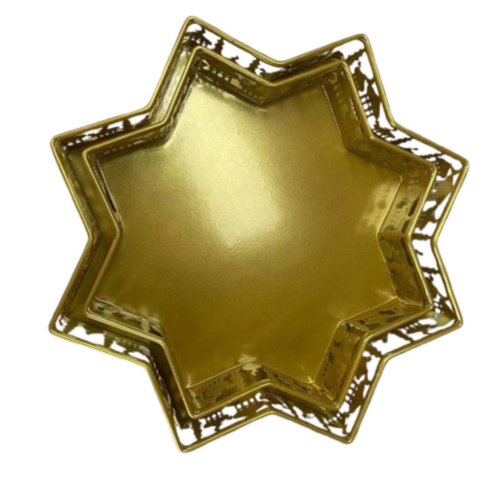 Železný stojan na muffiny podnos Islámský podnos na večeři Talíře na dezert Eid Mubarak Party potřeby