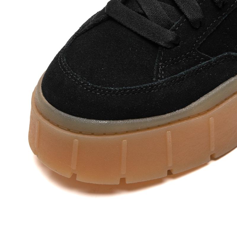 Puma Mayze Stack Sneaker Casual da Donna Piattaforma Basse Nero Gomma 393065-02