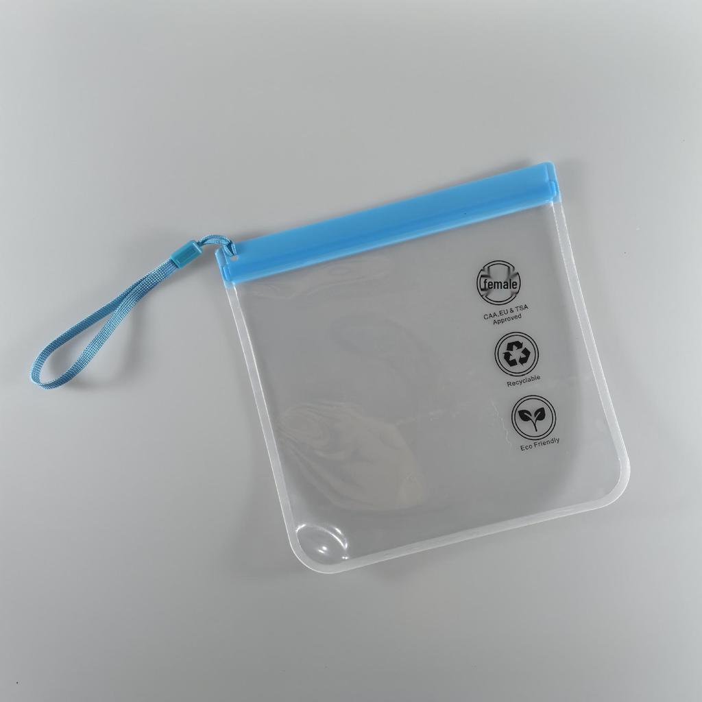 Transparent EVA Waterproof Self-Sealing Food Lanyard Bag - Fresh-Keeping Sandwich Bag