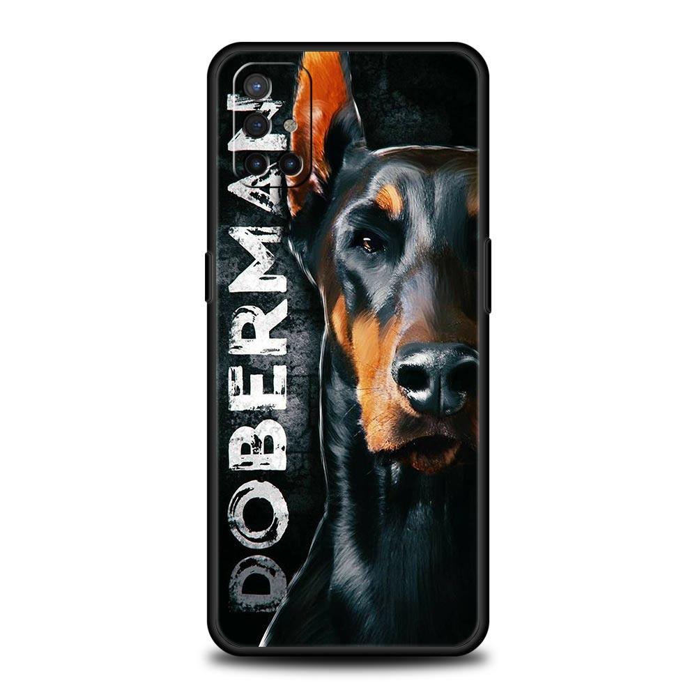 Doberman Dog Phone Case For Oneplus 13R 13 12R 11 10T 10R Nord N100 N200 N10 10 9 9R 9RT CE 3 2 Z Pro 5G Soft TPU Cover Fundas