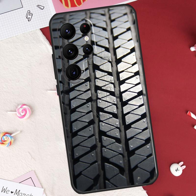 Tire Tread Pattern Case For Samsung Galaxy S26 Ultra S20 S21 S22 S23 S24 S25 Ultra S10 Plus S25 FE Cover Shell