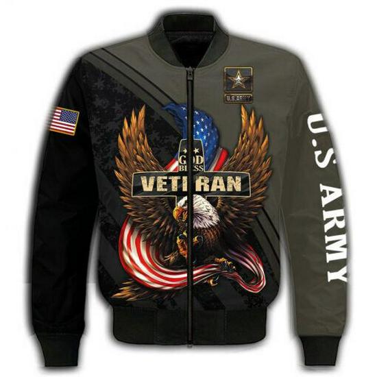 Men's 3D Digital Print Rugby Zipper Jacket NFL 034