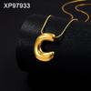 Personalized Gold-Plated Titanium Letter Necklace for Women - Fashionable Clavicle Chain Jewelry