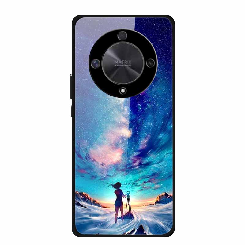 For Honor X9B Case X9A 5G Luxury Tempered Glass Hard Back Cover for Honor X9A 5G Phone Cases Fundas Honor x 9B X9 B 5G X 9A X9 A